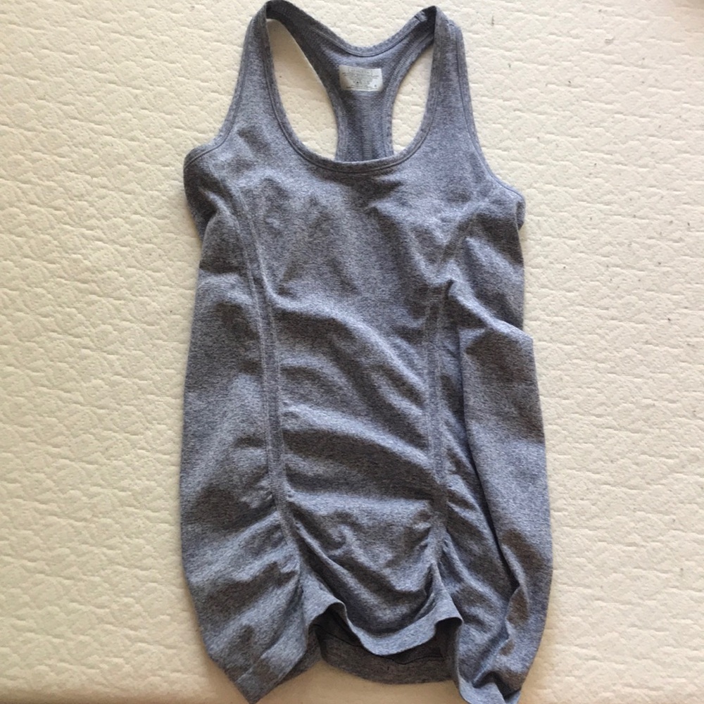 Athleta Blue Ruched Sleeveless Tank Top